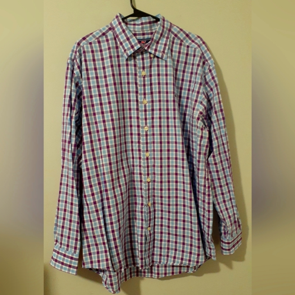 Vineyard Vines Men's Size Large Long Sleeve Button Up Whale Shirt Great